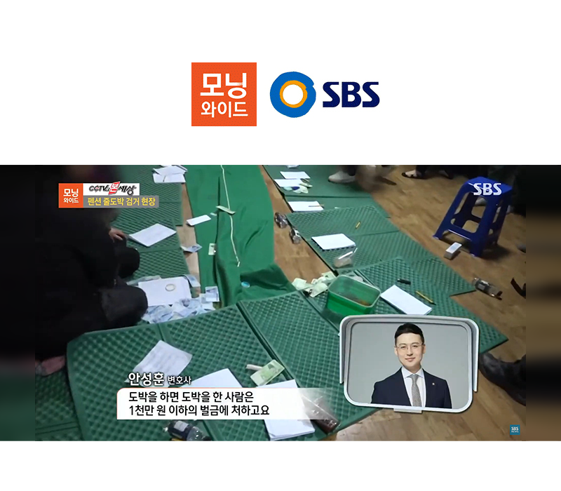 안성훈변호사, SBS 모닝와이드 불법도박 처벌형량 관련 인터뷰 이미지