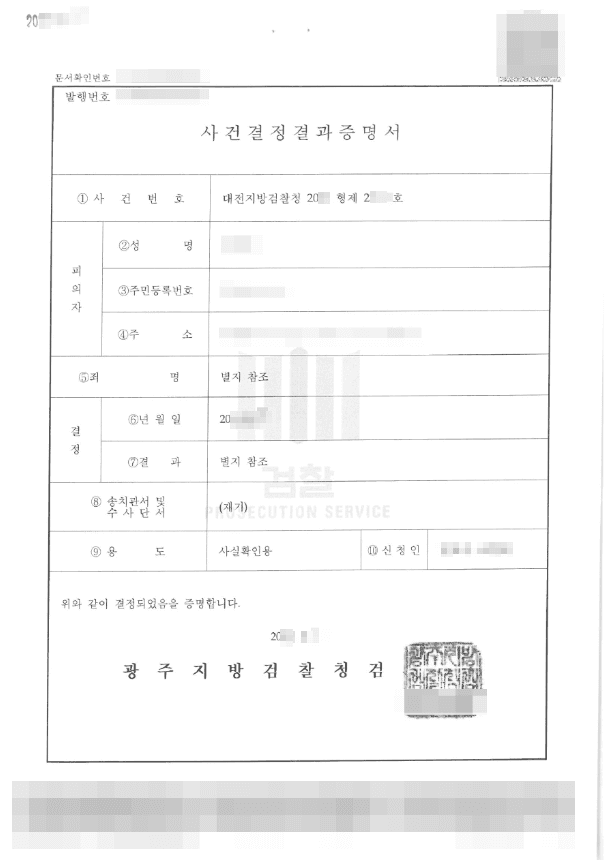 증거불충분(무혐의) | 부정경쟁방지법위반, 절도, 업무상배임 - 대전지방검찰청 20**형제2****호